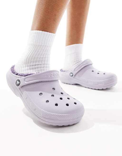 Crocs Classic lined clog in mauve