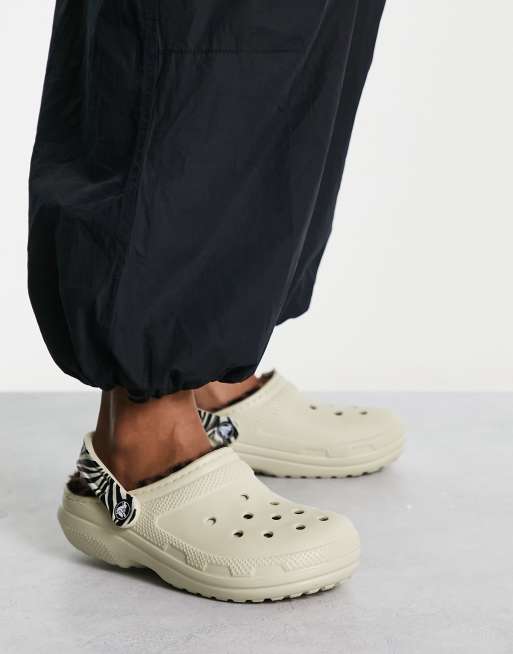 Gray 2024 lined crocs