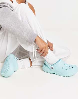 New Custom Crocs Women's Size 9 Icy Blue With Custom 