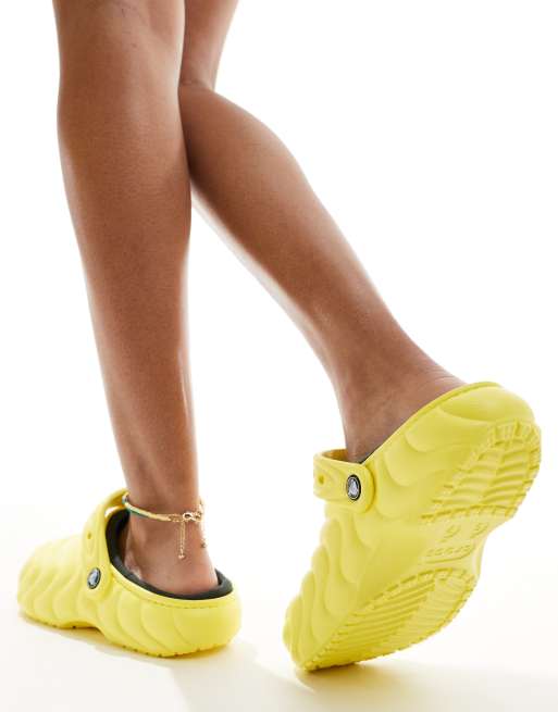 CROCS サンダル CLASSIC LINED OVERPUFF CLOG サイバーイエロー 楽天市場】crocs CLASSIC LINED OVERPUFF CLOG CYBER YELLOW