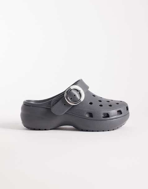 Crocs Classic Platform Buckle Clog in black - view 1