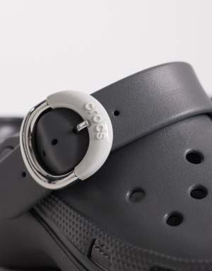 Crocs Classic Platform Buckle Clog in black