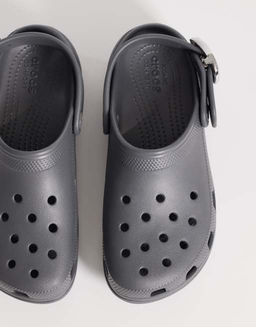 Crocs Classic Platform Buckle Clogs in black, 2 of 4
