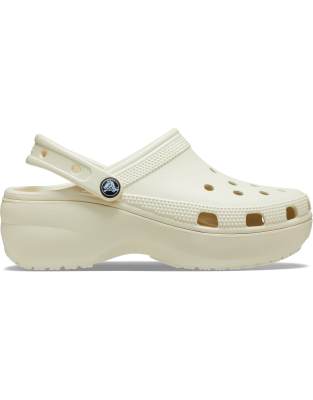  Classic platform clog in cream