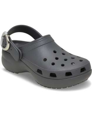  Classic platform clog in dark grey