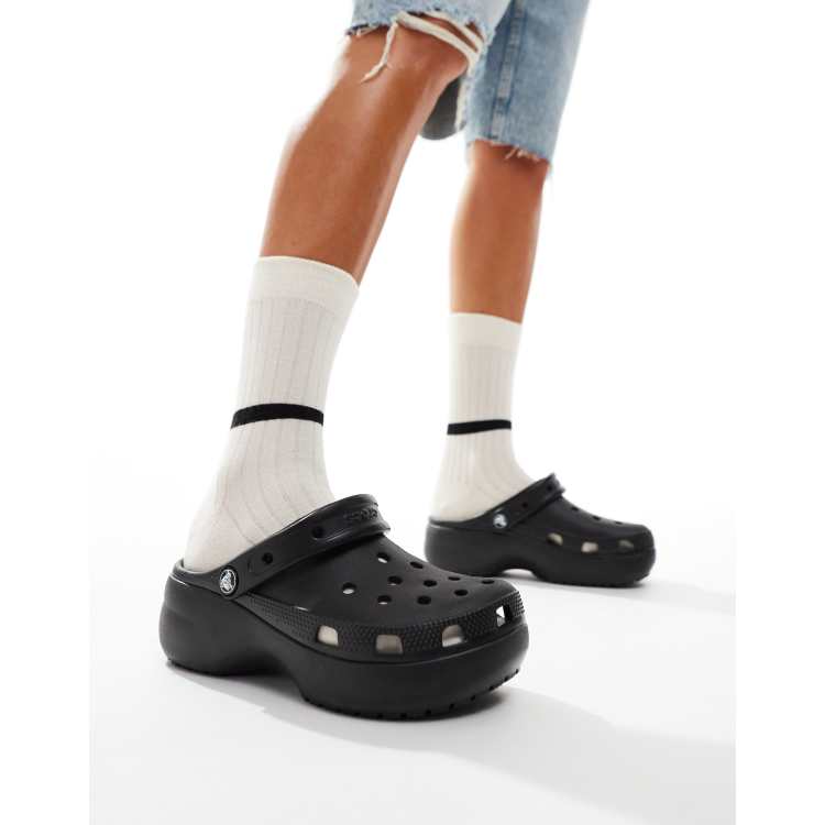 Platform discount crocs women