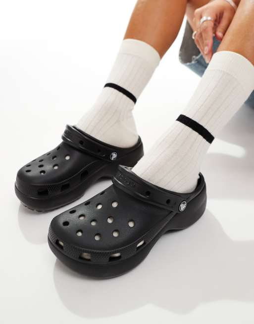 Platform crocs for store sale