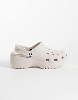 Crocs Classic Platform Clogs In White