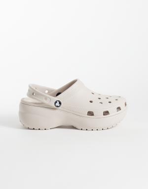 Crocs Classic Platform clogs in light brown