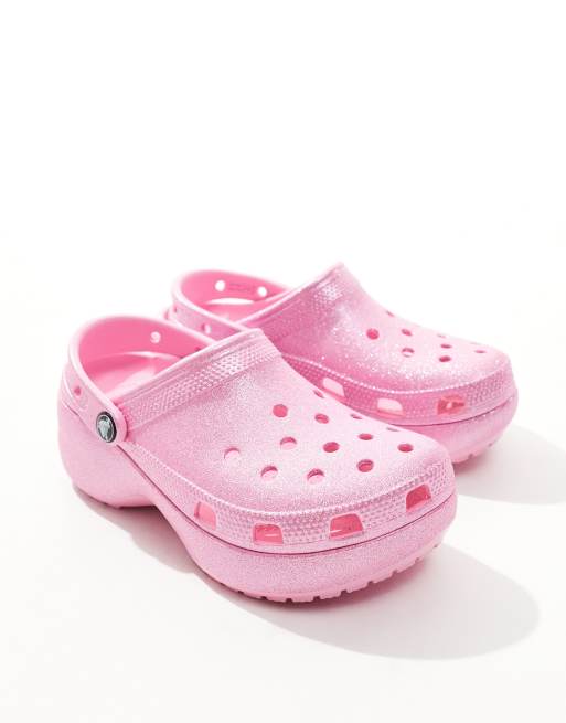 Pink platform clogs outlet