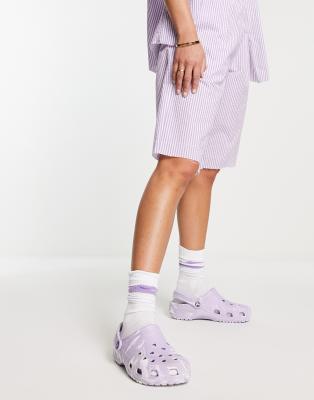 Crocs classic clogs in lavender marble