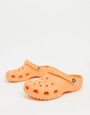 pastel orange crocs