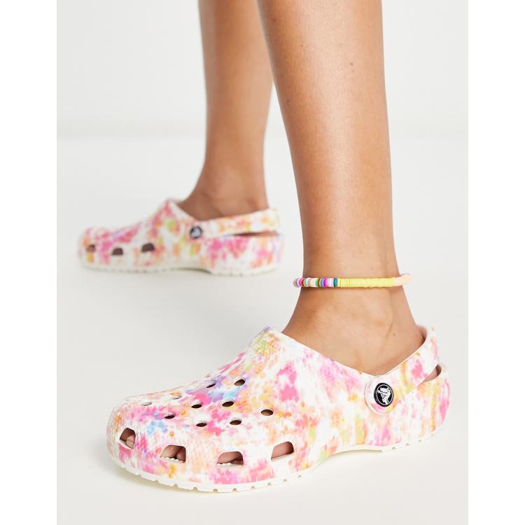 Pink crocs tie online dye