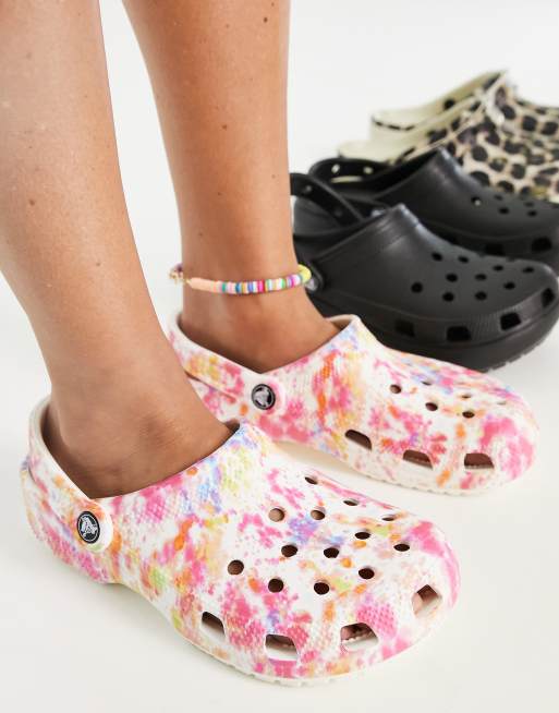 Tie dye pink crocs new arrivals