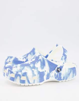 Crocs classic shoes cloud print shoes 