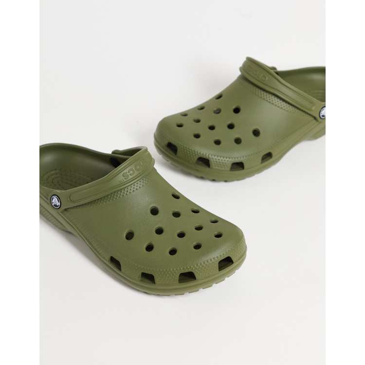 Khaki crocs hot sale