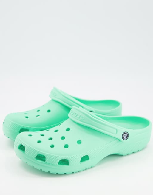 Mint store green crocs