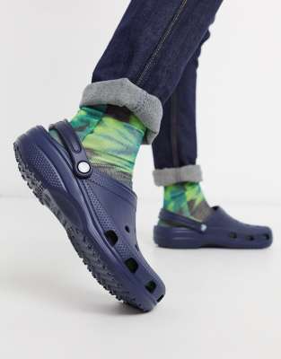 crocs classic navy