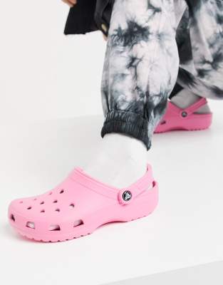 pink lemonade crocs with fur