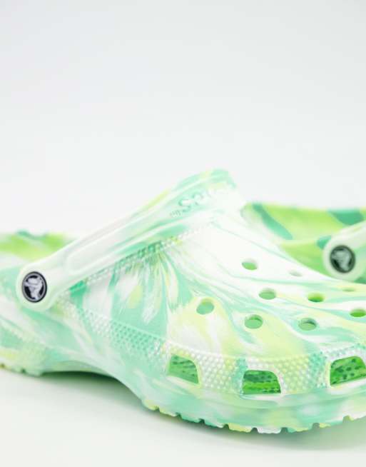 Green marble crocs new arrivals