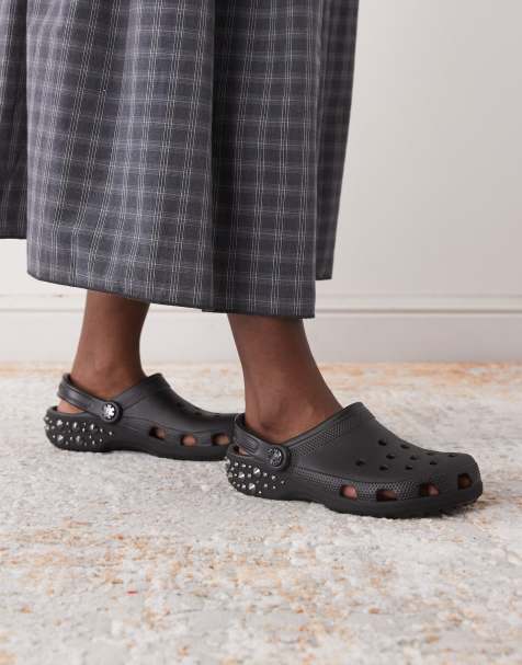 Crocs Classic studded clogs in black - view 1