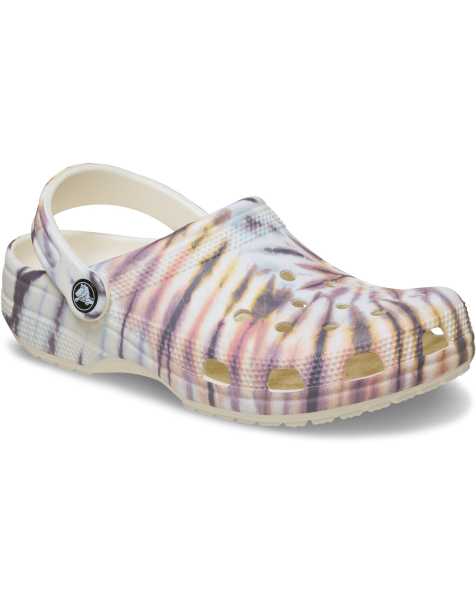 Crocs Classic tie dye clog in white - view 1