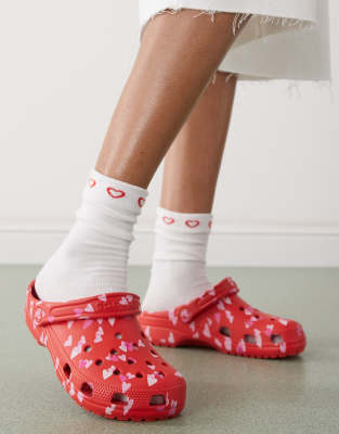 Crocs - Classic - Valentine's Day - Clogs in Kirschrot