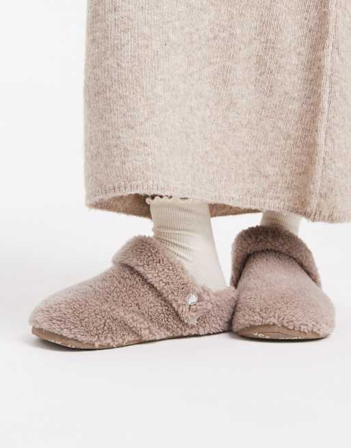 Crocs – Cozzzy – Unisex-Hausschuhe aus Fleece in Pilzbraun, 2 von 4