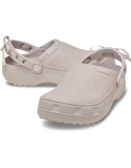 Crocs Crafted lace clogs in cocoa cream, 2 of 4