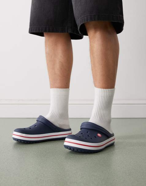 Crocs Crocband clogs in navy - view 1