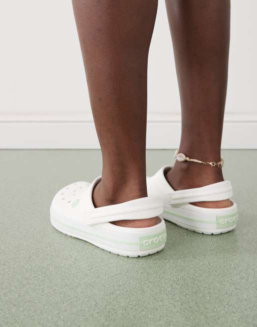 Crocs Crocband Clogs Unisex White Slip On Casual Shoes M9/W11 EU 42-43 Amazon.com | Crocs Men main image 2