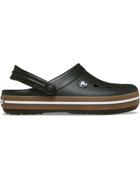 Crocs Crocband gum clog in black - view 1