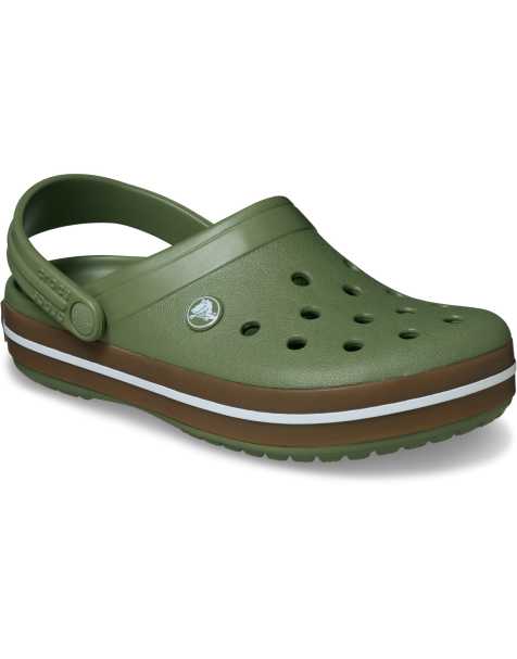 Crocs Crocband gum clog in green - view 1