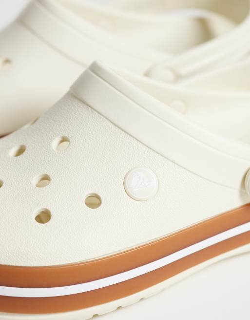 Crocs Crocband klapki typu clog w kolorze białym, 3 z 4