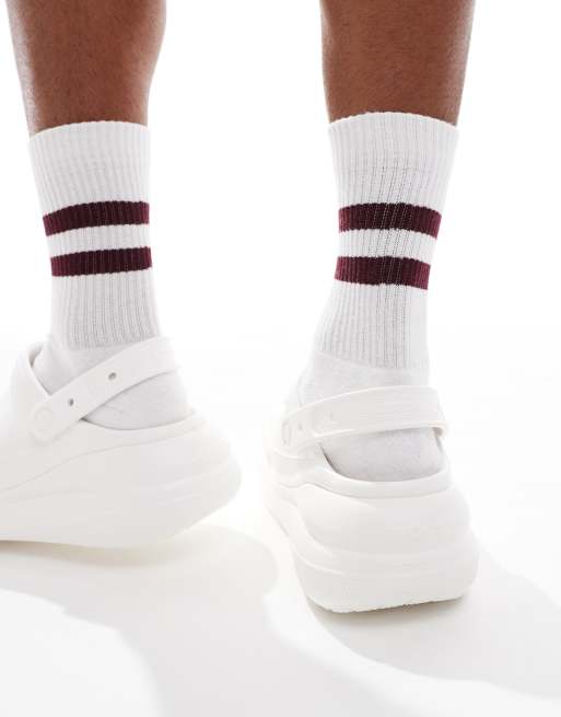 ファッションなデザイン Crocs Crush Clog in White | ASOS 靴