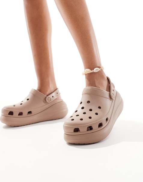 Crocs crush clogs in brown - view 1