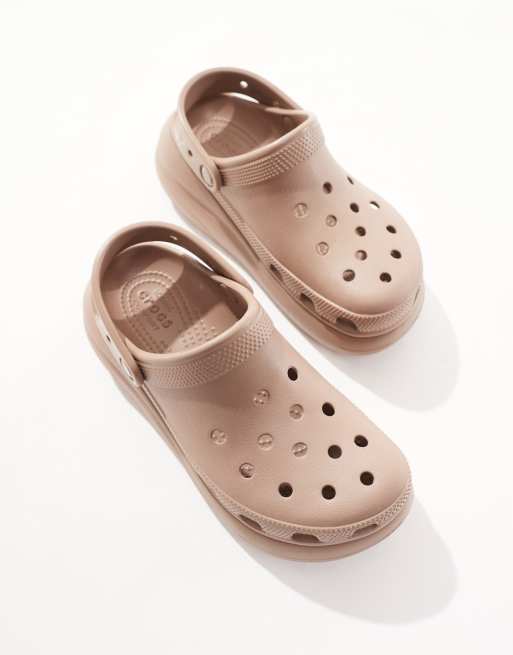 Brown crocs fashion shoes