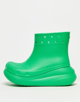 Crocs  unisex crush rain boot in green