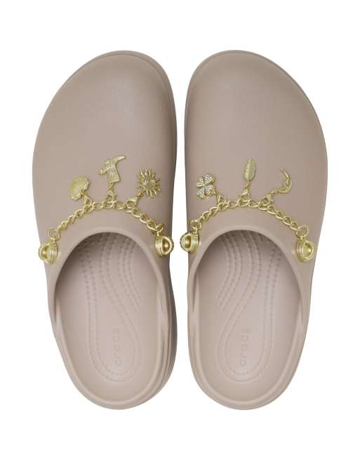 Crocs Dylan Clogs mit Kerbe im Boho-Stil in dulce, 3 von 4