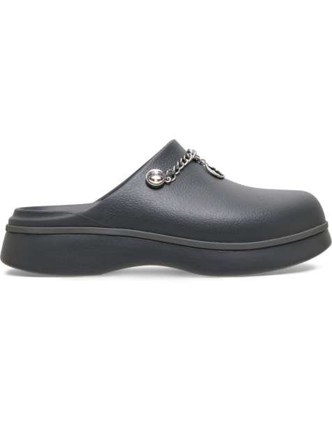 Crocs Dylan Notched boho clogs in dark grey - view 1