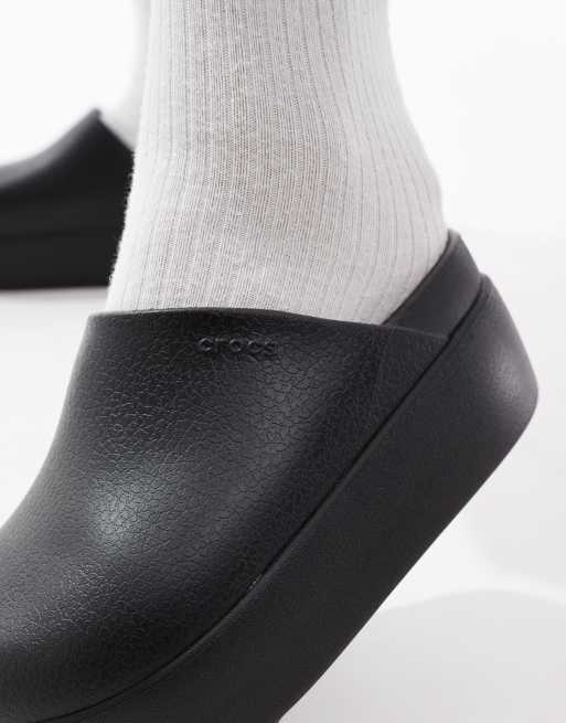 Crocs Dylan platform clog in black ASOS