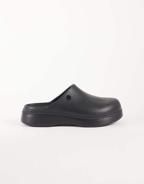 Crocs Dylan träskor med skåra i svart - view 1