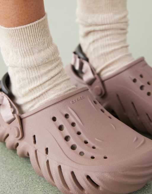 CROCS Unisex Echo Clogs in Truffle. W11/M9 Crocs Echo Surge Truffle Shoes Sz M9/W11 Brown Orange Unisex  main image 4