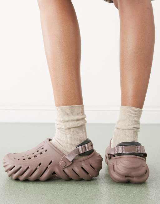 Crocs Echo clogs in truffle | ASOS