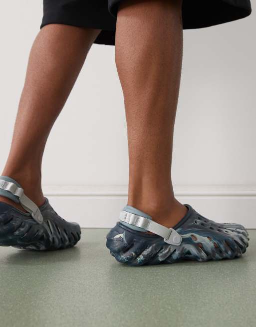 Crocs - Echo - Gemarmerde klompen in zwart zand/multi, 3 van 4