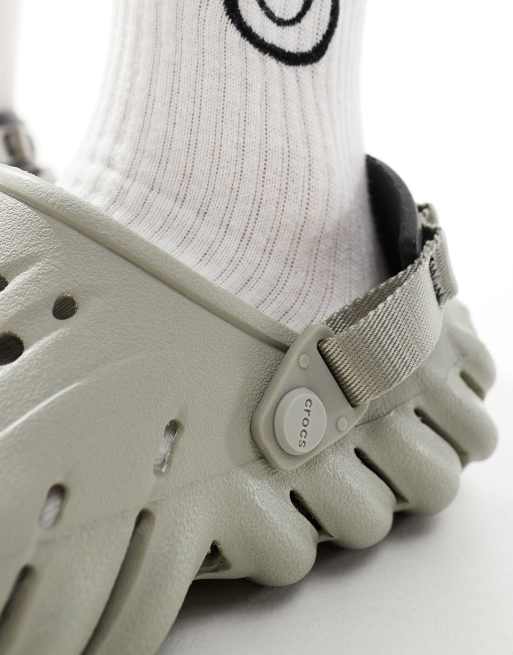 Crocs - Echo - Zoccoli unisex grigio elefante, 2 di 4