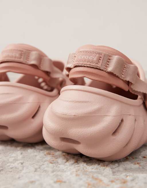 Crocs - Echo - Zoccoli unisex rosa argilla, 3 di 4