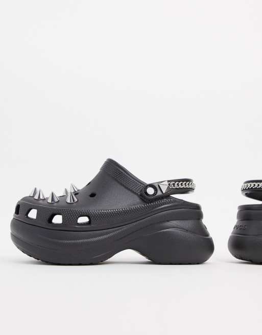 Crocs Exclusive Bae punk clog in black | ASOS