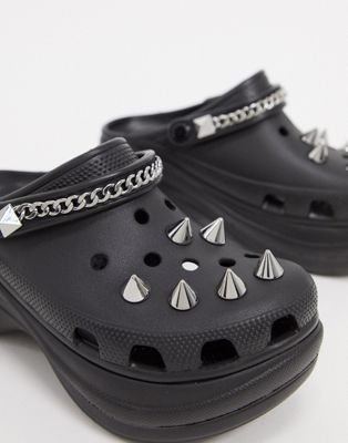 Crocs Exclusive Bae punk clog in black 