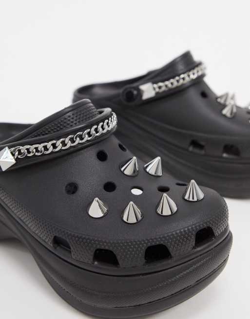 Crocs Exclusive Bae punk clog in black | ASOS